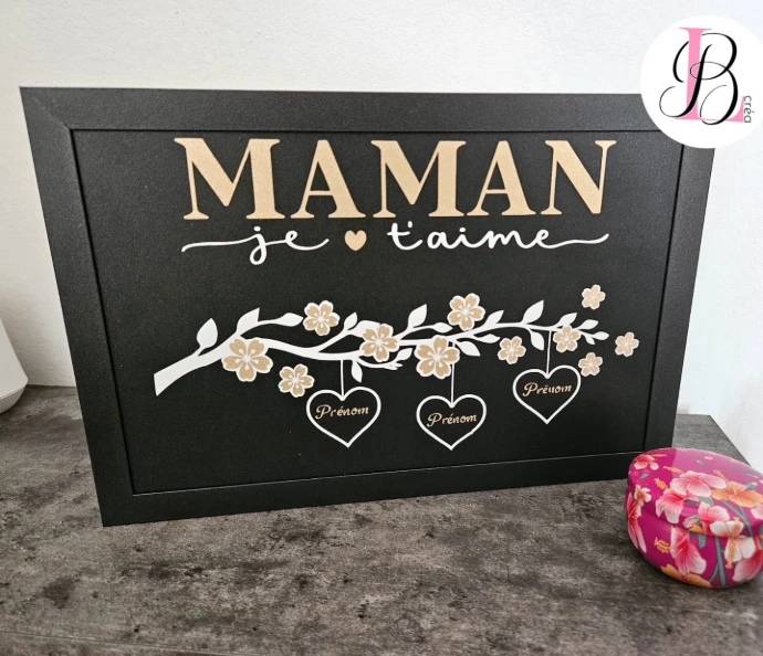 cadre maman vinyle permanent